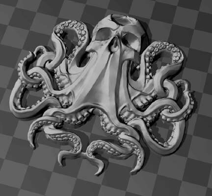 Skull - Octopus - thingie | 3d print model