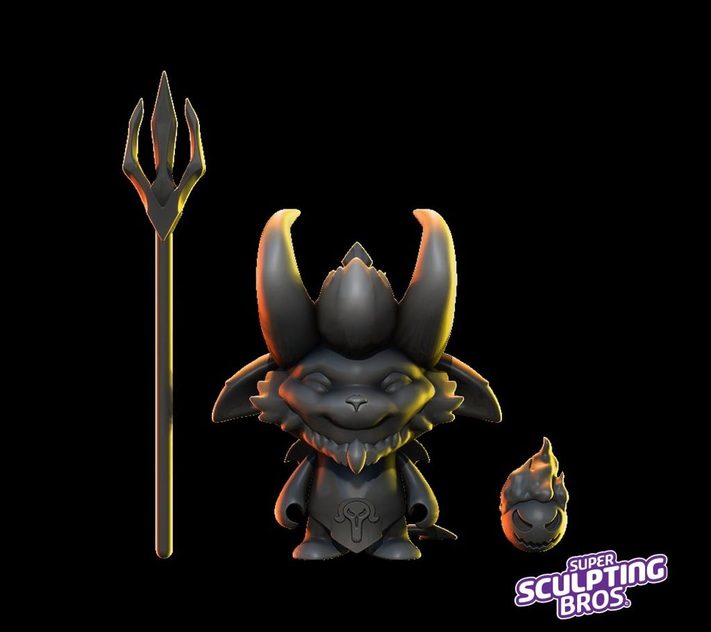 little devil teemo (urban toy style) from league of legends