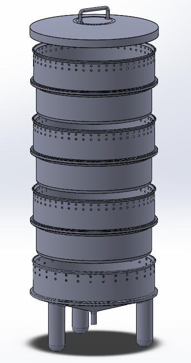 Compact Vermicomposter for a flat (Ø200mm)