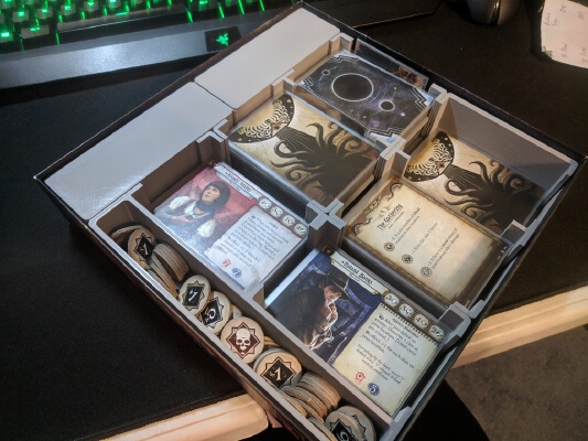 Arkham Horror LCG Card Tray (FFG sleeved) | 3d print model