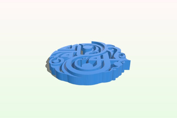 Yin and Yang Tribal Symbol | 3d print model