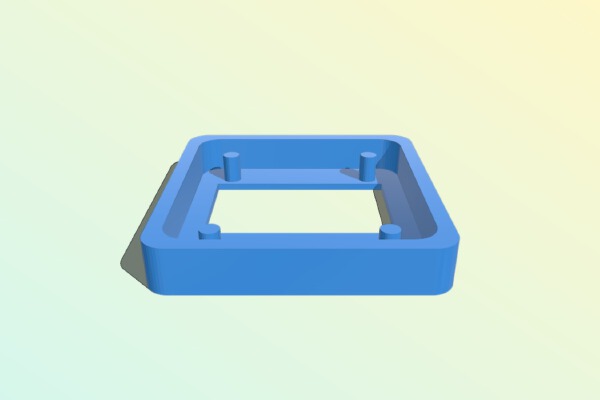 Monochrome 1.3" 128x64 OLED Cover | 3d print model