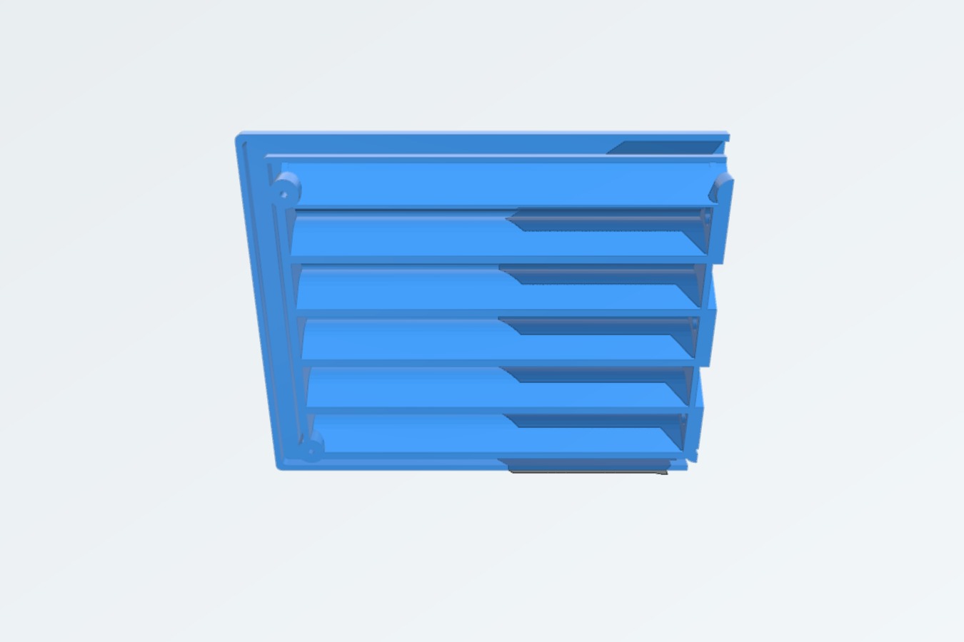 Side vent for caravan