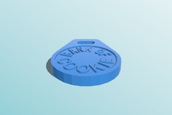 Shopping Trolley Token | 3d print model