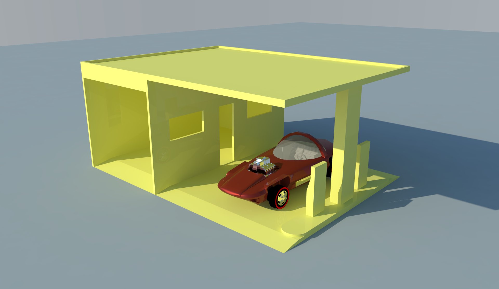 Simple 1:64 Service-Station