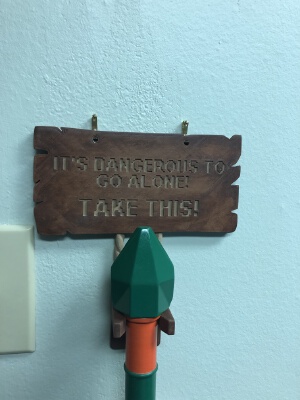 Legend of Zelda Wooden Sword Display Hanger | 3d print model
