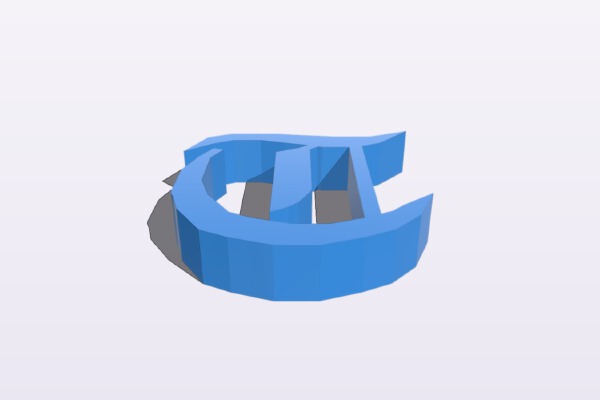 LeTTeR T (Goth) | 3d print model