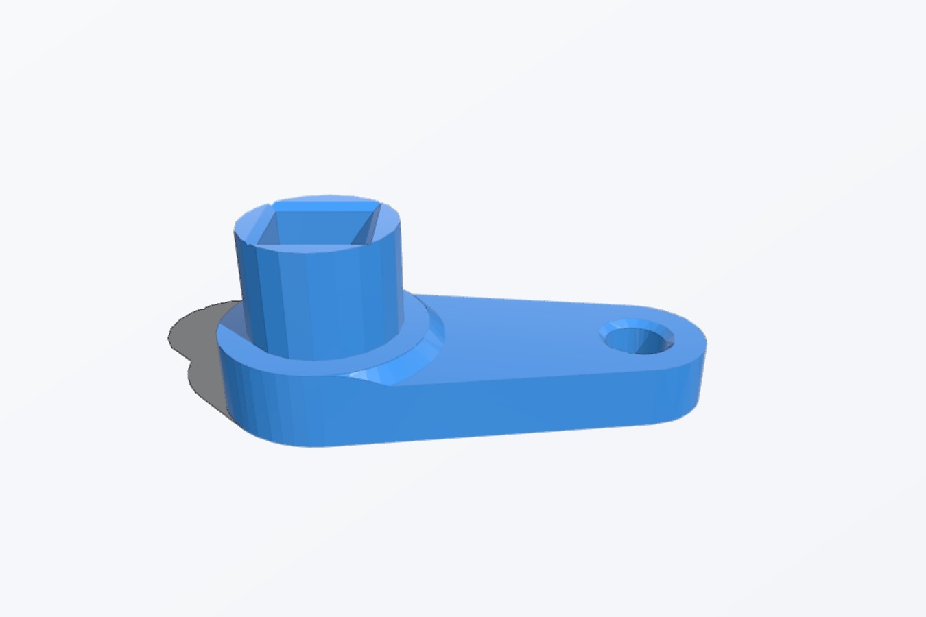 Keychain Water Tap Square Key 8mm. Llave cuadrada 8mm