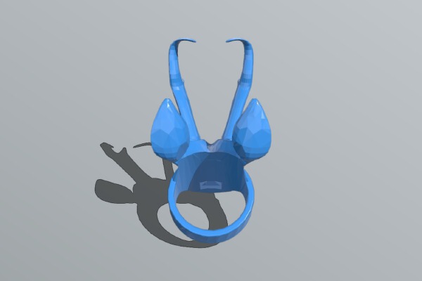 deer head ring | 3d print model