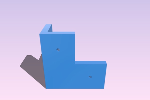 Acrylic Corner Bracket | 3d print model