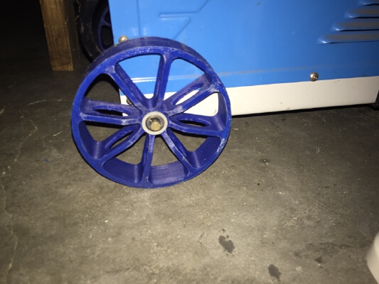 125 x 30mm wheel for 8mm shaft. | 3d print model