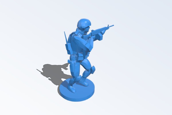 Mini Soldier With Stand | 3d print model