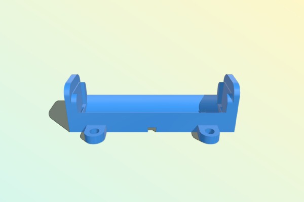 Parametric Spring Contacts Battery Box for AA Cells (Aliexpress Contacts) | 3d print model