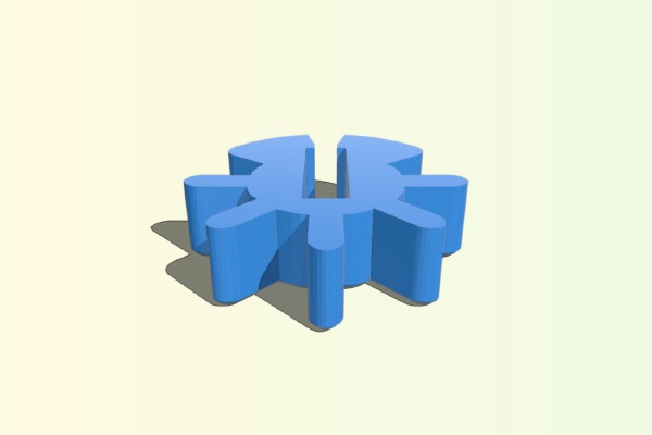 Ford F250 Super Duty Air Vent Sprocket | 3d print model
