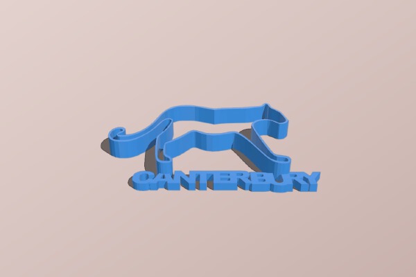 Canterbury Key Chain | 3d print model