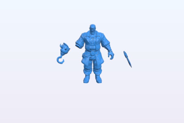 tyr pirate - smite - tm | 3d print model