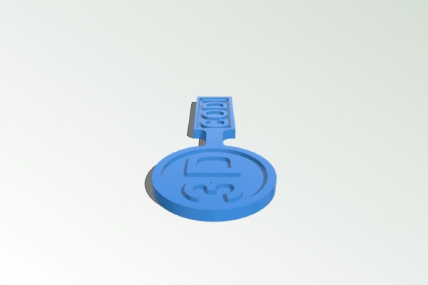 Moneta per Carrello della spesa (misura da 1 Euro) - Money for Shopping Cart - Shopping Trolley Coin (measure 1 Euro) | 3d print model