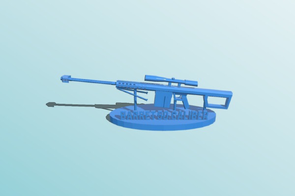 Barrett 50.Caliber Sniper Rifle | 3d print model
