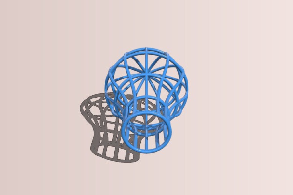 Lightbulb Mesh Lampshade | 3d print model