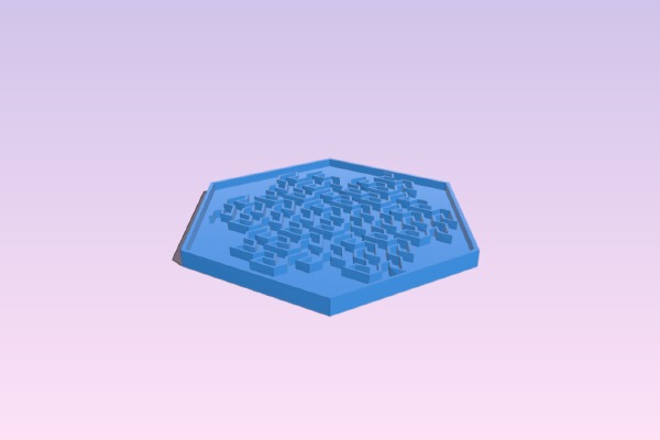 Gosper Curve Coaster | 3d print model