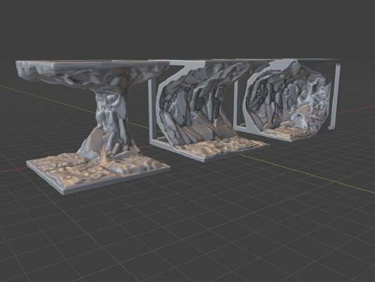 OpenFoliage Cliff Overhangs_Caves | 3d print model