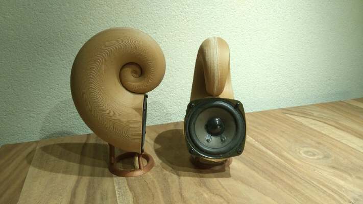 Nautilus Speaker 76mm | 3d print model