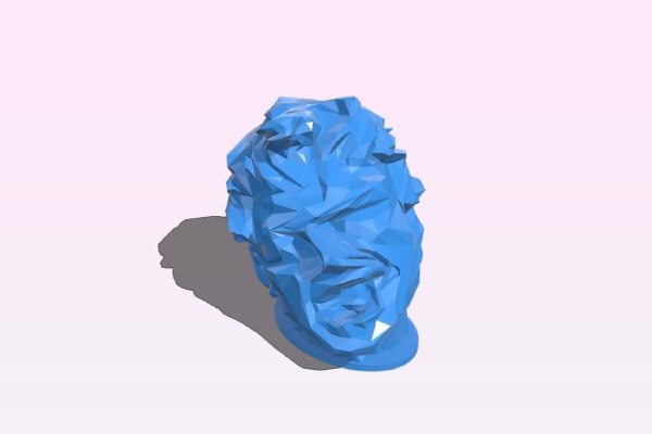 Head Audio Glitch w. sml base | 3d print model