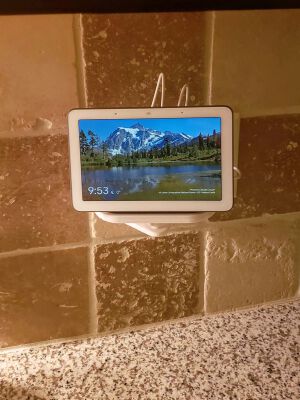 Google Home Hub Outlet Cover Mount | 3d print model