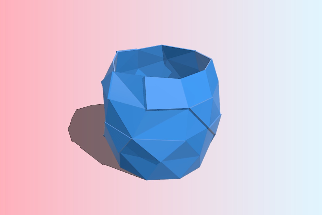 Low Poly Candle Holder