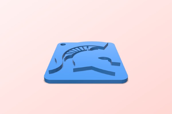 Michigan State Sparty Key Fob | 3d print model