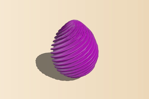 Screwy Egg(vase mode) | 3d print model