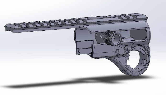 Action Army AAP01 (airsoft) MP40 folding stock adapter | 3d print model