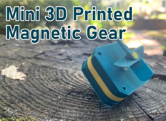 Mini 3D Printed Magnetic Gear | 3d print model