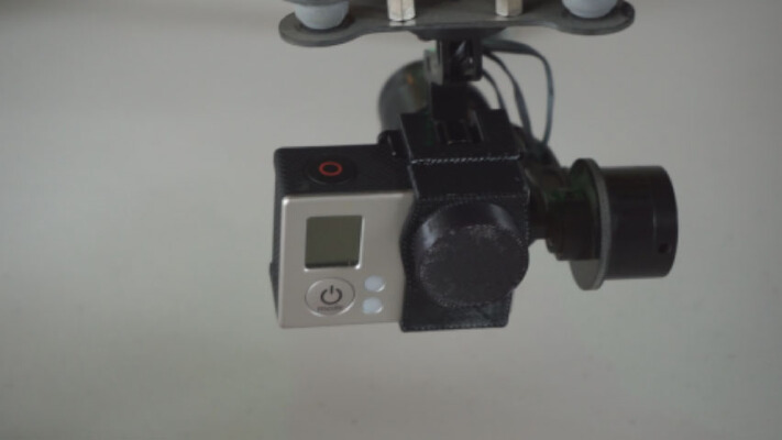 GoPro DYS 3 Axis Gimbal Cover Plate + GoPro Lens Cap | 3d print model