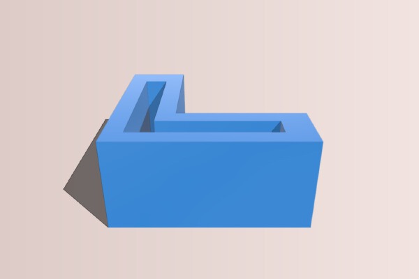 Angle Metal End Cap | 3d print model