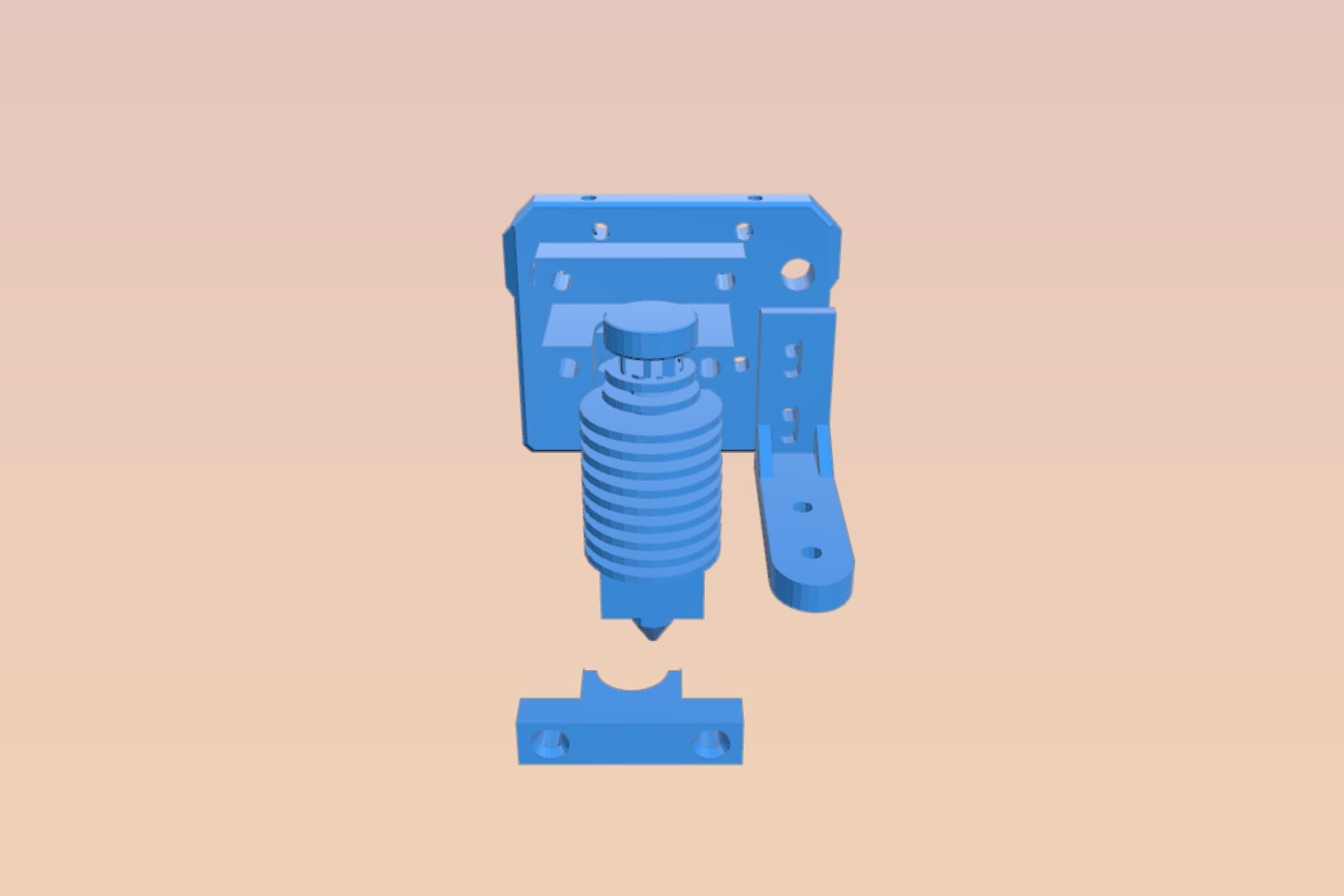 Wombot-MarkABot-J Head BL Touch Arm R3 Thicker Arm