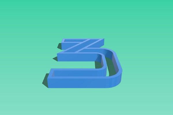 Typographic Clock | 3d print model