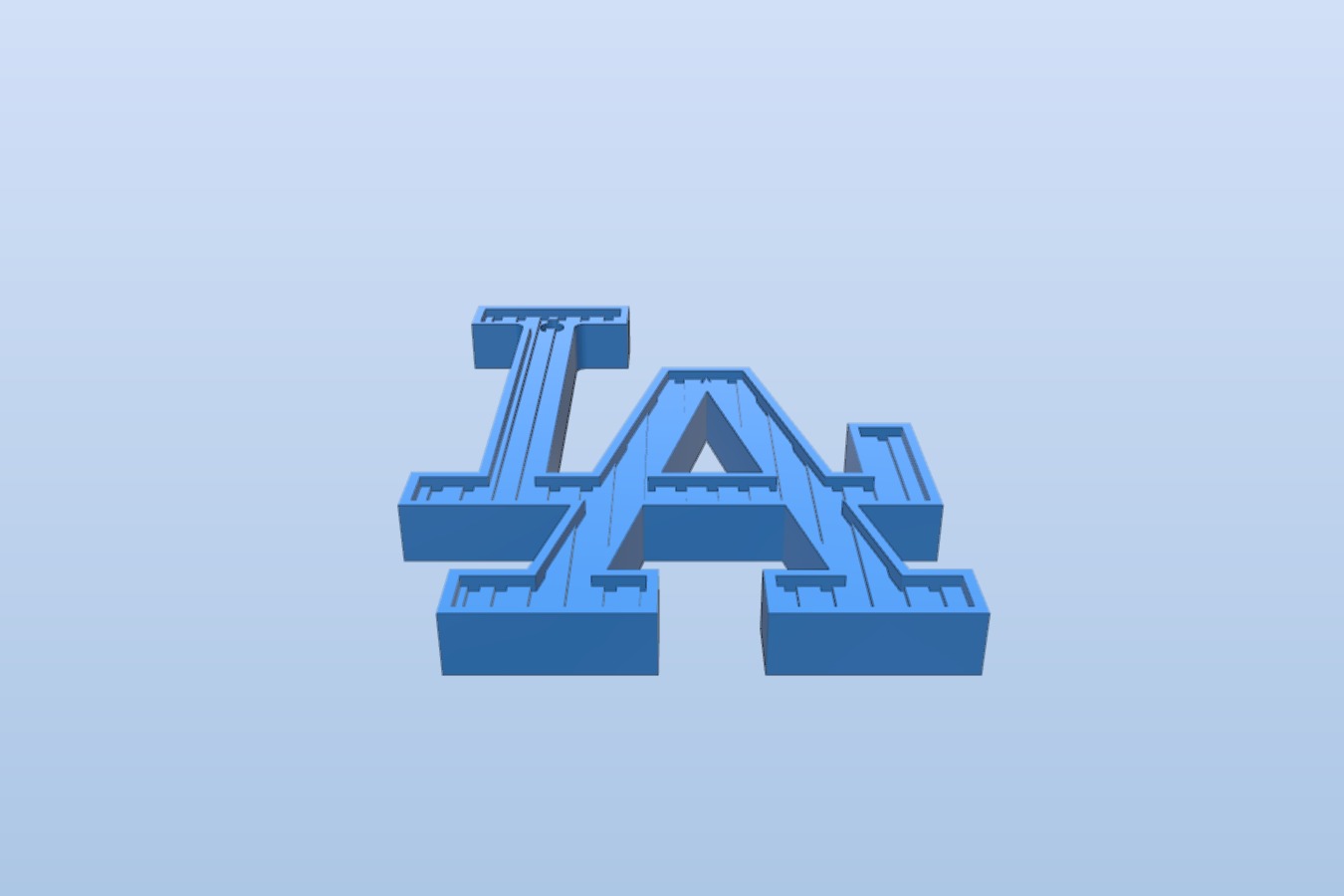 Los Angeles Dodges Logo outside stadium