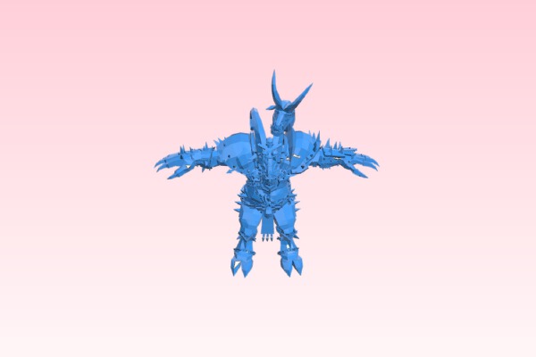 bloodbowl nurgle pestigor - t-model | 3d print model