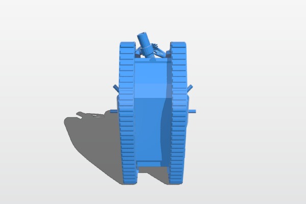 Zombie Tank (ZombWar) | 3d print model
