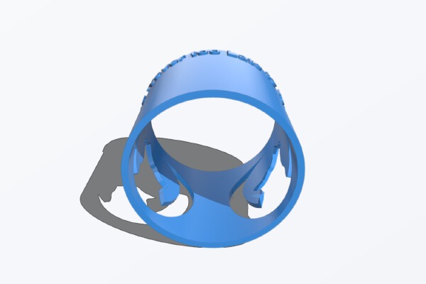 Wolf Ring with fusion 360 | 3d print model