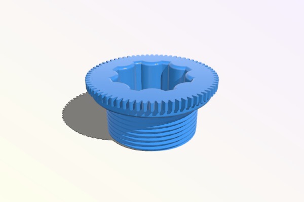 Shimano Hollowtech 2 Crank Bolt | 3d print model
