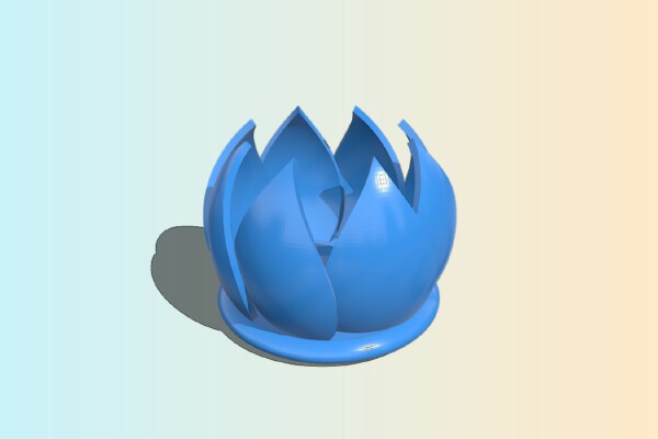 Flower tea light holder | 3d print model