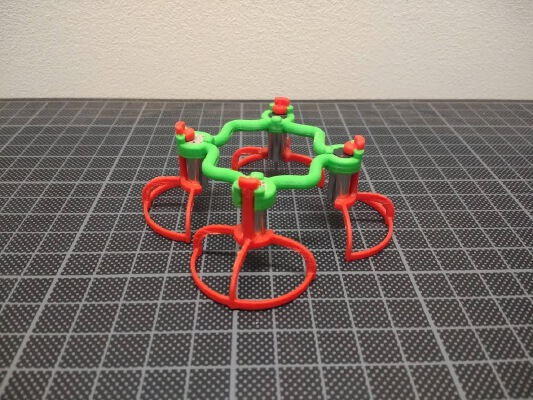 Minimus 45 micro quadcopter frame, barebone open source version | 3d print model