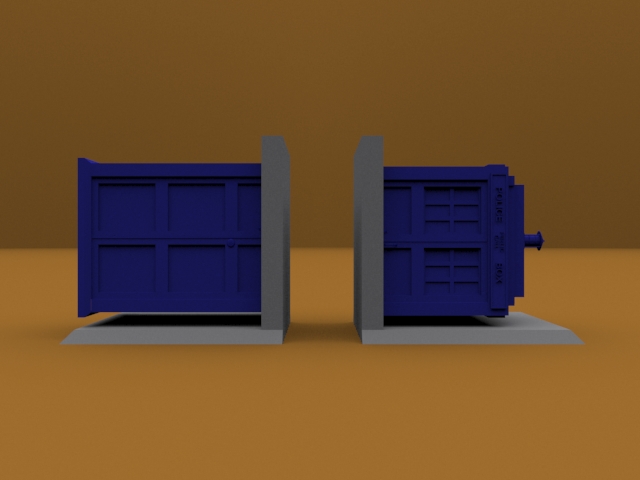 Tardis Book Ends.