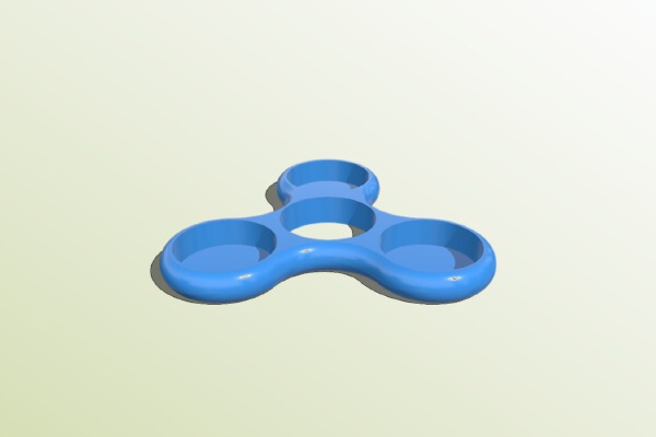 Nickel Tri Fidget Spinner | 3d print model