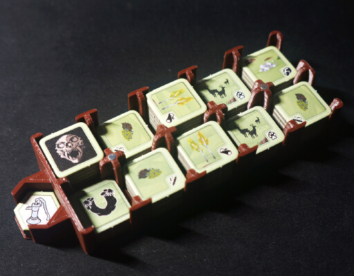 Discover: Lands Unknown - Terrain Tokens Tray | 3d print model