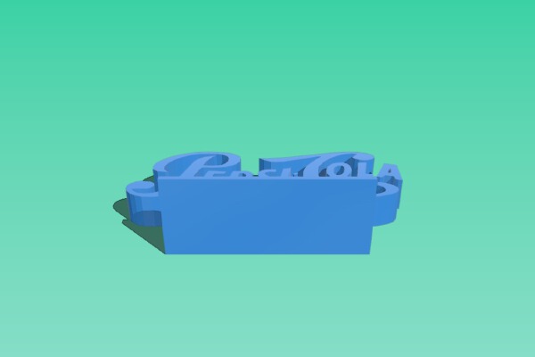 Pepsi Logo on a stand | 3d print model