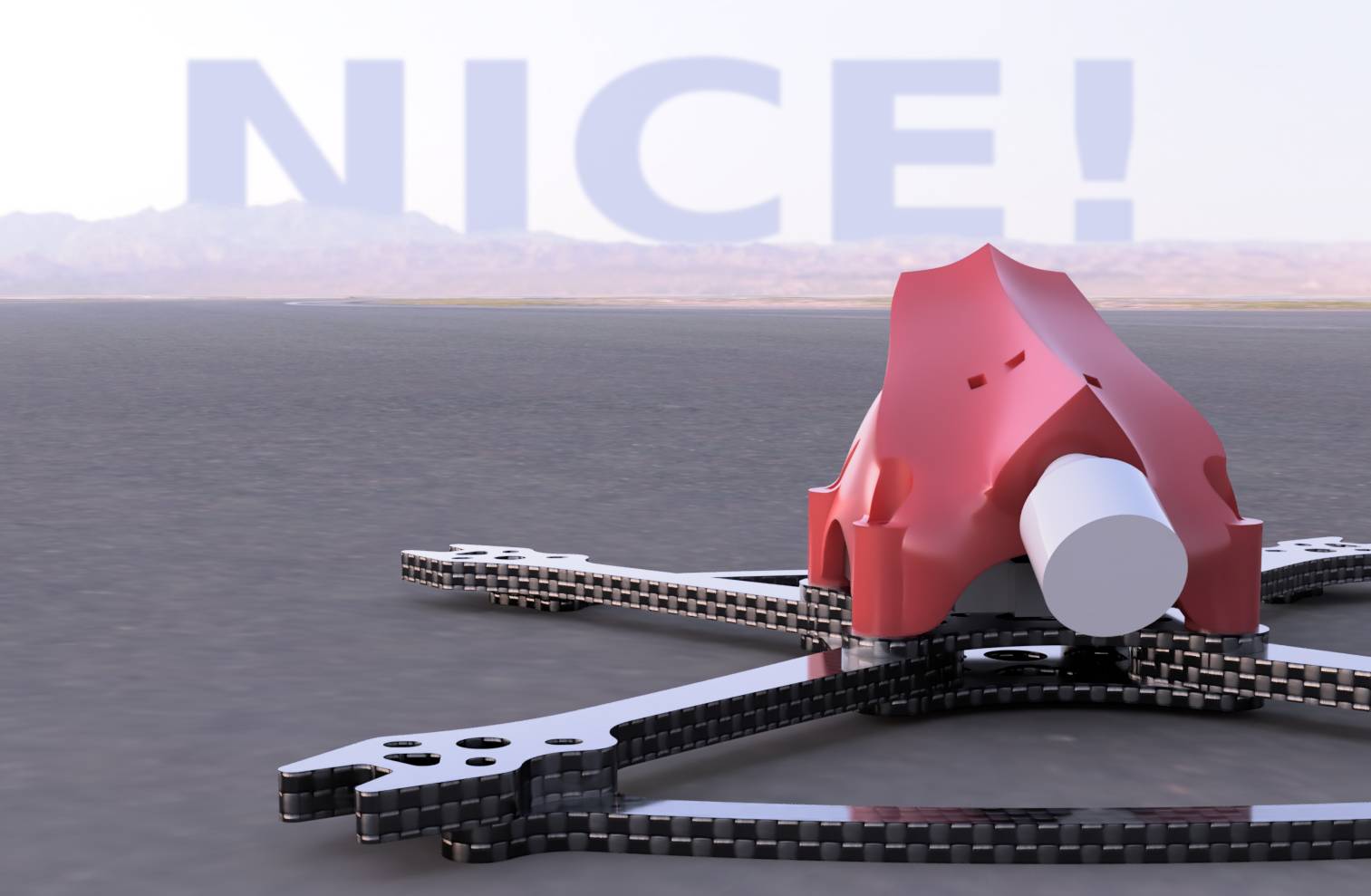 OpenRacer quadcopter frame. Check GITHUB link!