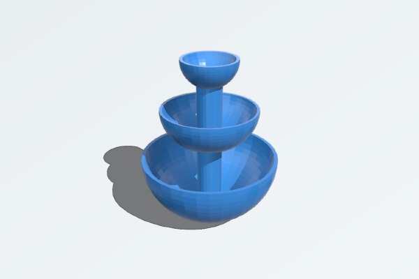 DIY £20 bird bath water fountain feature with links and file | 3d print model